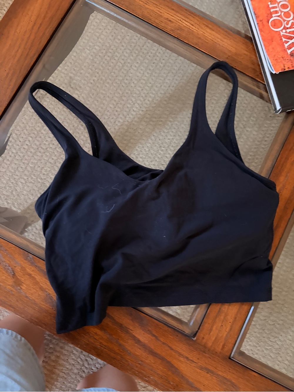 lululemon athletica Black Seamless Tank Bralette